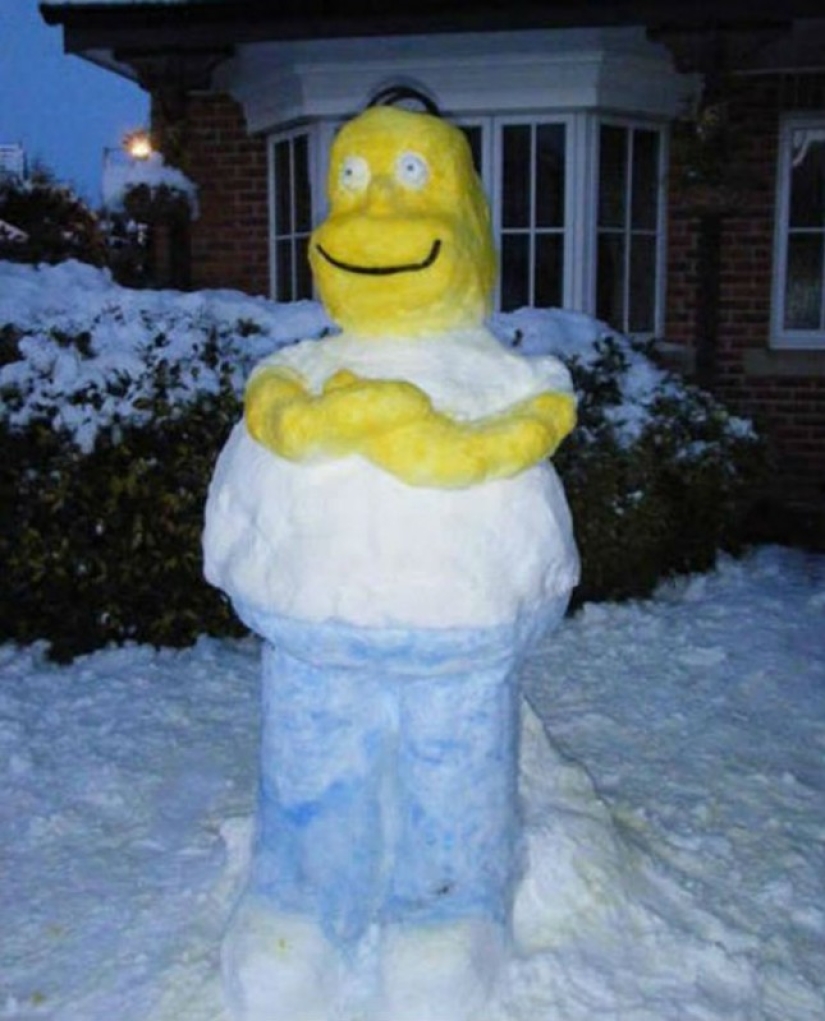 How to make the coolest snowman so that the whole street envies you