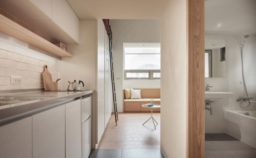 How to make the most out of a minimum of space: a fully functional apartment in Taiwan with an area of only 22 square meters How to make the most out of a minimum of space: a fully functional apartment in Taiwan with an area of only 22 square meters