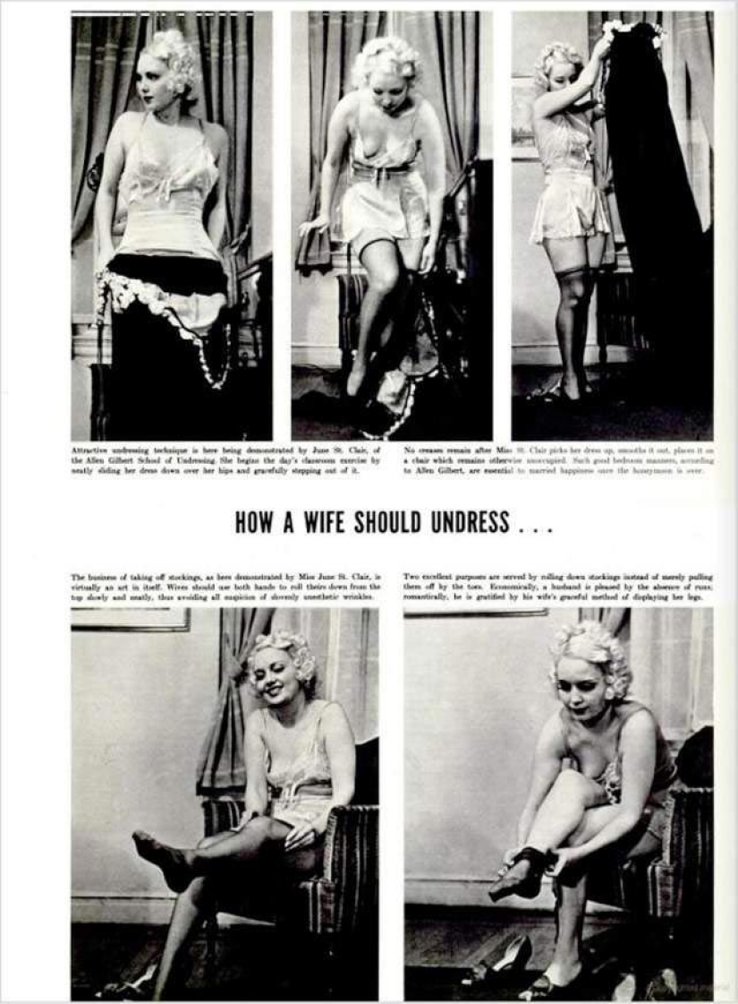 How to undress in front of her husband: a 1937 guide that will be useful for modern women How to undress in front of her husband: a 1937 guide that will be useful for modern women
