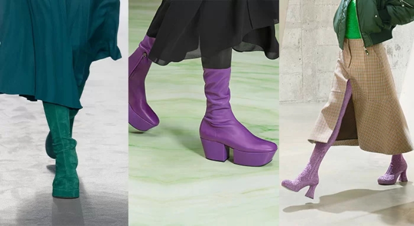 How to wear bright boots this fall: fashion examples from the stars How to wear bright boots this fall: fashion examples from the stars