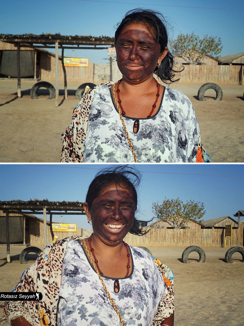 How women's faces change when they are told that they are beautiful