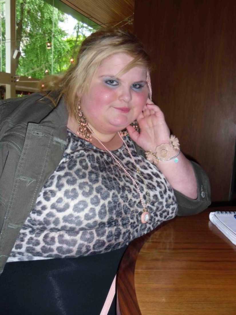 "I killed myself with food": the girl got fat to 220 kilograms for the sake of love