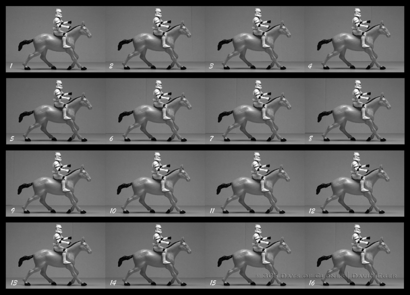 Iconic photos in the form of remakes with imperial stormtroopers