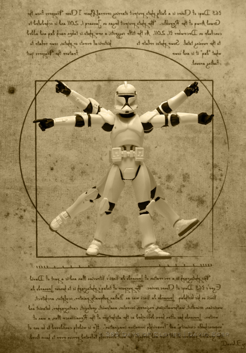 Iconic photos in the form of remakes with imperial stormtroopers