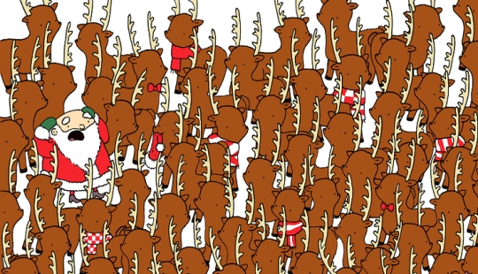 If you can find a bear in this picture, Santa Claus will give you 100 bitcoins