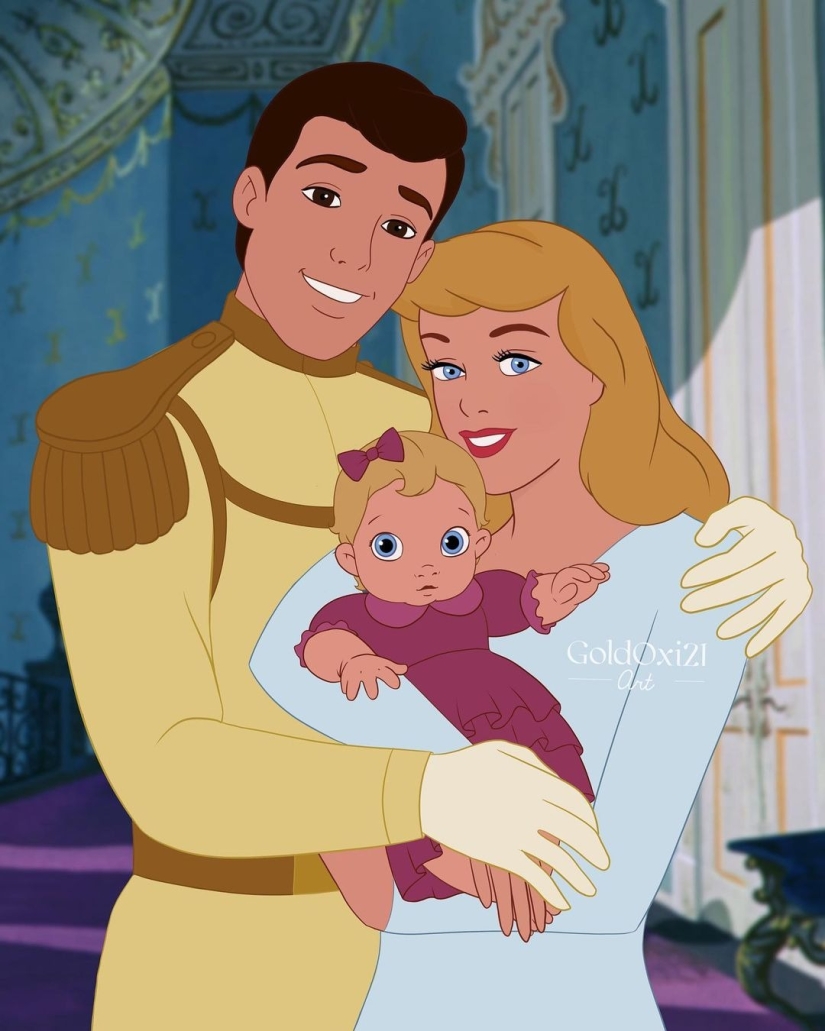 Ilustraciones conmovedoras: cómo se verían los personajes de Disney si tuvieran hijos Ilustraciones conmovedoras: cómo se verían los personajes de Disney si tuvieran hijos