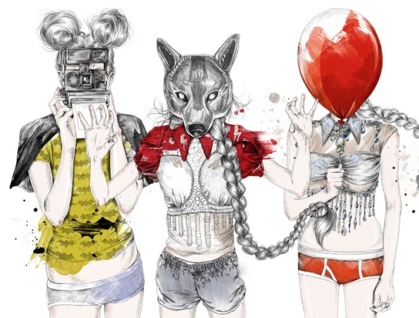 Ilustraciones creativas de Esra Roizi de Noruega que cambiarán por completo tu visión del mundo de la moda