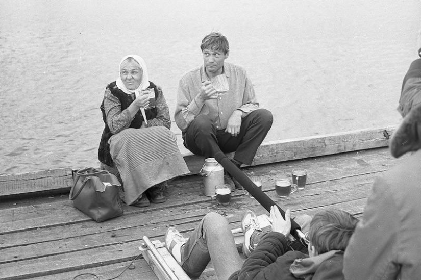 Imágenes raras de la filmación de películas soviéticas