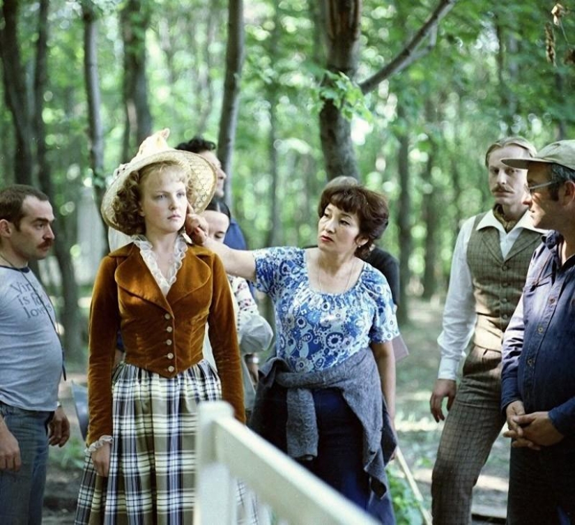 Imágenes raras de la filmación de películas soviéticas