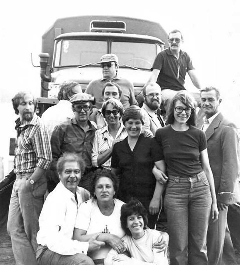 Imágenes raras de la filmación de películas soviéticas