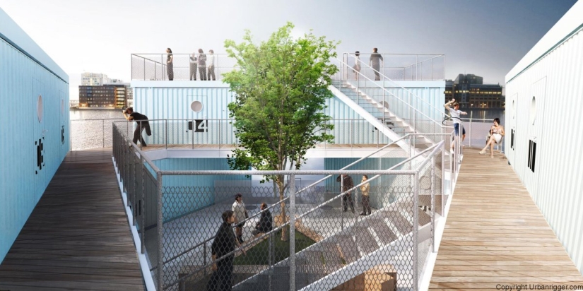 In Copenhagen, students are housed in floating shipping containers for $ 600 a month