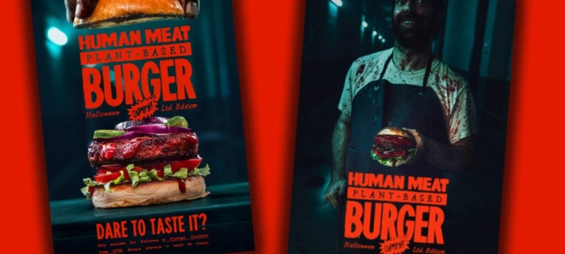 In Sweden, a vegan burger with the taste of human flesh has been prepared In Sweden, a vegan burger with the taste of human flesh has been prepared