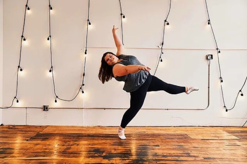 In the plus-size format: this ballerina proved to the world that she can also be graceful