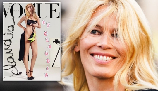 In the same place, at the same hour: Claudia Schiffer starred nude for Vogue magazine, as 25 years ago In the same place, at the same hour: Claudia Schiffer starred nude for Vogue magazine, as 25 years ago