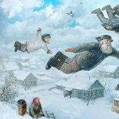 In winter, I especially want to fly… Ural artist Leonid Baranov