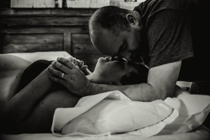 Increíblemente emotivo: fotos de hombres que están presentes en el parto