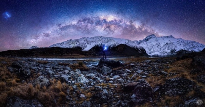 Incredible starry sky in New Zealand