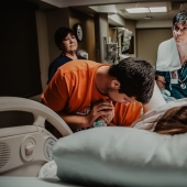 Incredibly emotional: photos of men who are present at childbirth