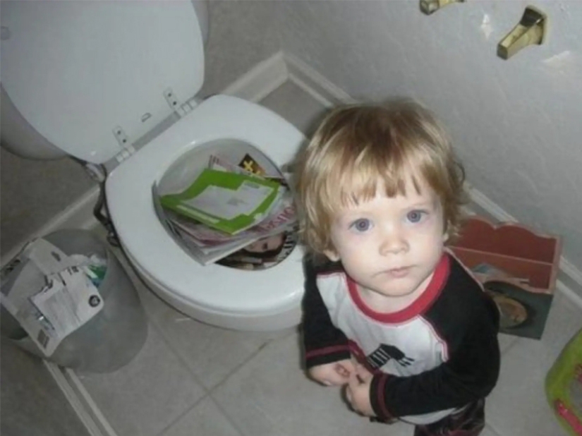 "Innocent" childish pranks. The funniest photo collection ever!