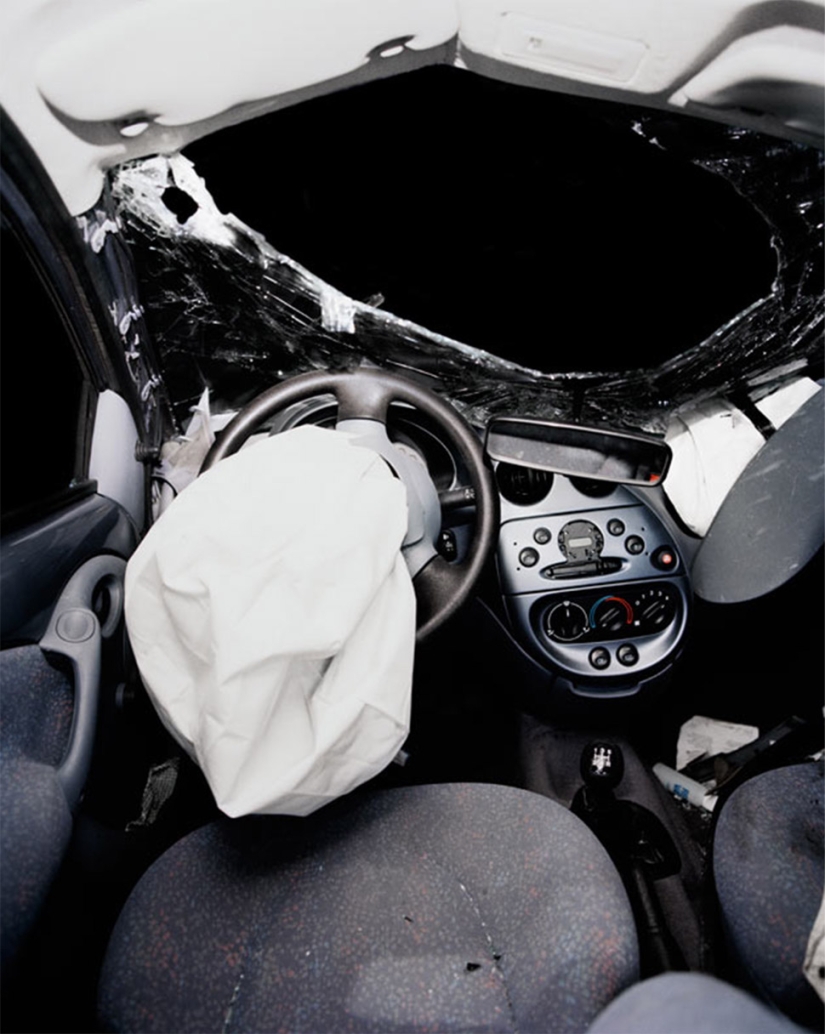 Inside cars that crashed in terrible accidents