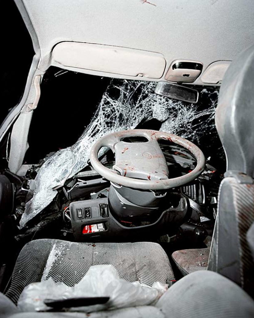 Inside cars that crashed in terrible accidents