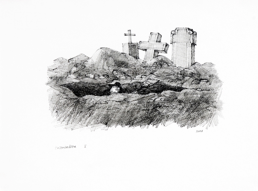 Inspirado por los Cuervos: el talentoso ilustrador Paul Flora Inspirado por los Cuervos: el talentoso ilustrador Paul Flora