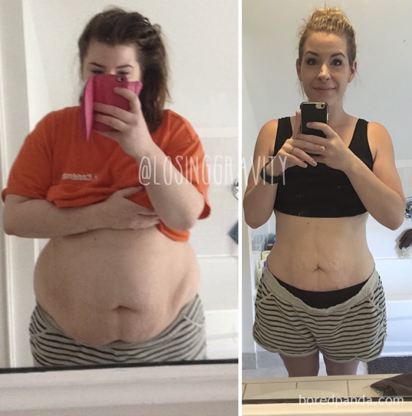 Inspiring examples of what miracles the desire to lose weight and hard work can do
