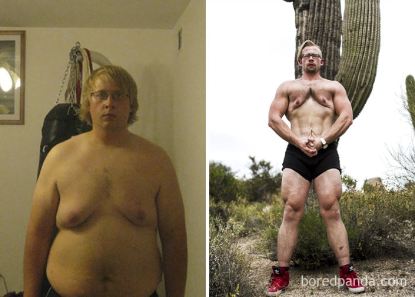 Inspiring examples of what miracles the desire to lose weight and hard work can do