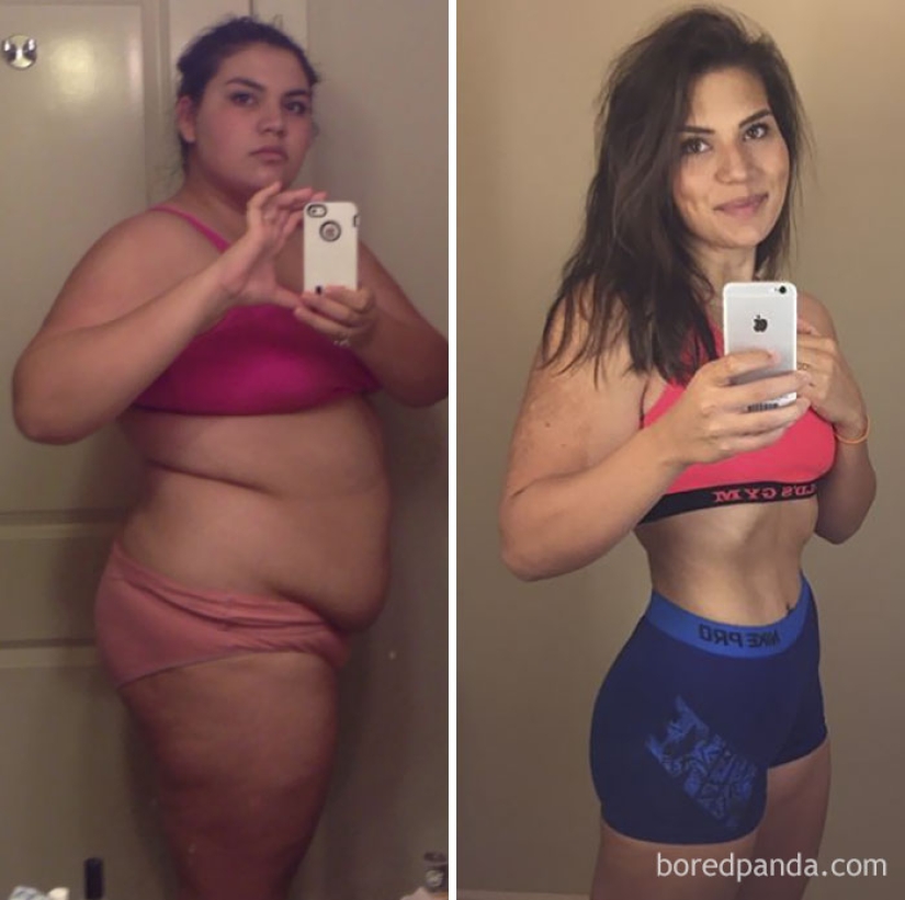 Inspiring examples of what miracles the desire to lose weight and hard work can do