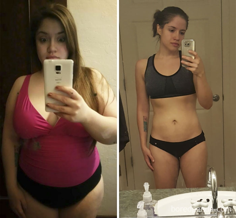 Inspiring examples of what miracles the desire to lose weight and hard work can do
