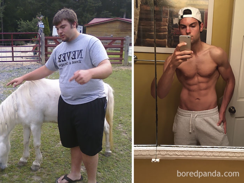 Inspiring examples of what miracles the desire to lose weight and hard work can do