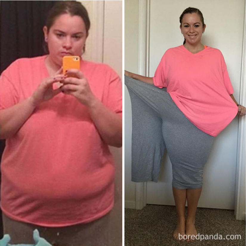 Inspiring examples of what miracles the desire to lose weight and hard work can do