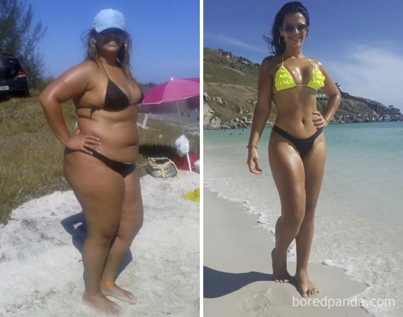 Inspiring examples of what miracles the desire to lose weight and hard work can do