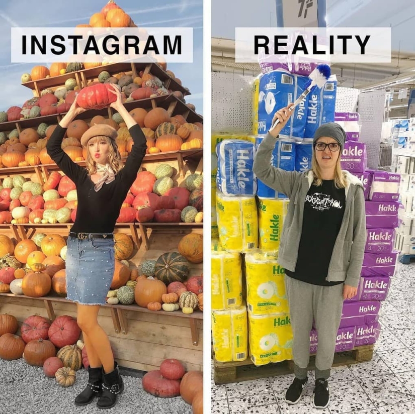 Instagram Vs Reality: funny German ridicules the perfect photo from social networks Instagram Vs Reality: funny German ridicules the perfect photo from social networks