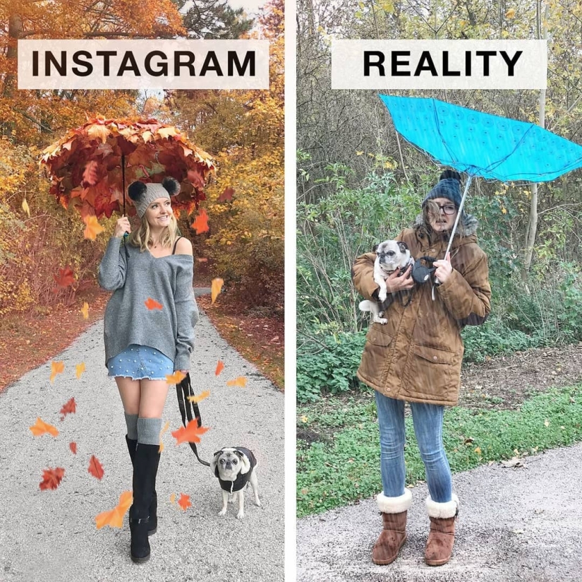 Instagram Vs Reality: funny German ridicules the perfect photo from social networks Instagram Vs Reality: funny German ridicules the perfect photo from social networks