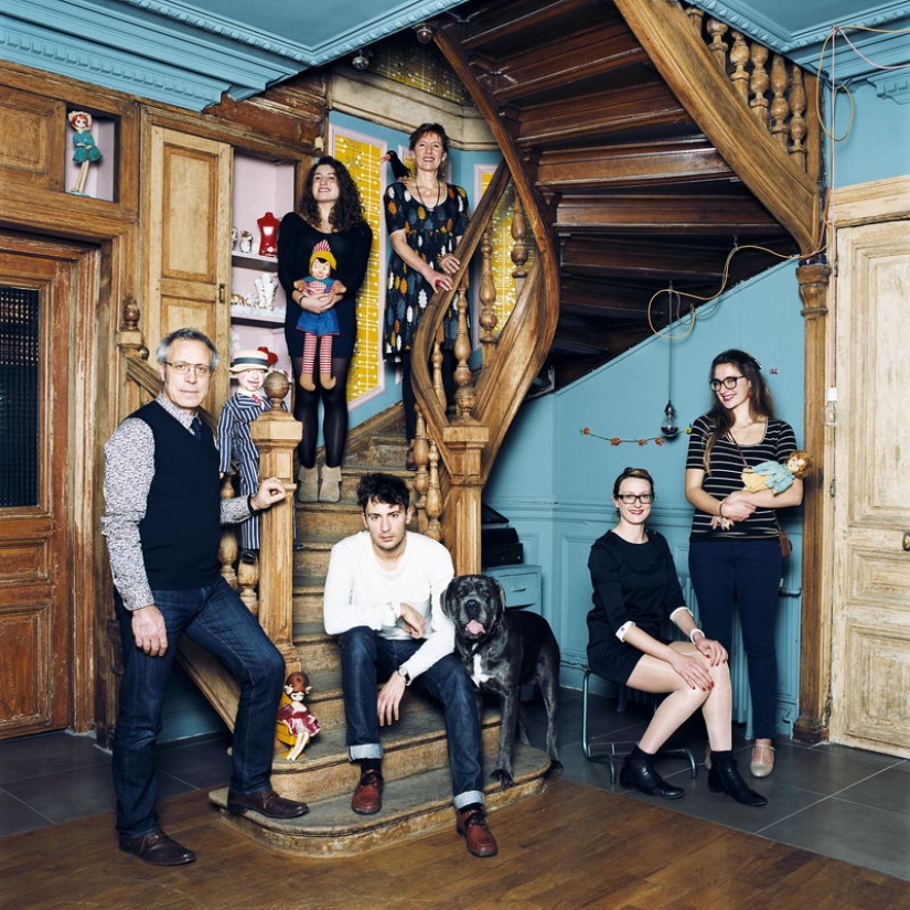 Interiores parisinos y sus habitantes