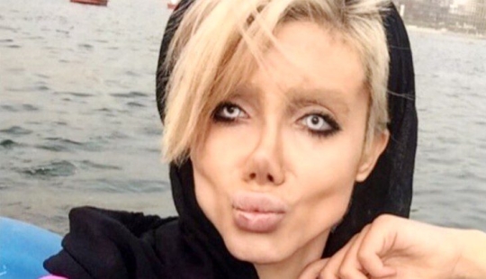 Iranian Angelina Jolie was jailed on charges of blasphemy Iranian Angelina Jolie was jailed on charges of blasphemy