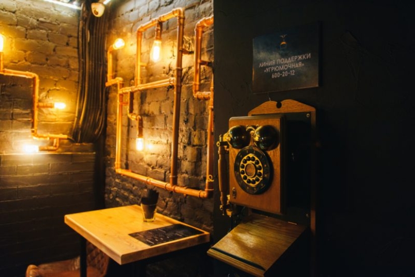 Is this a shot glass? No — "Sullen". The most depressing bar in the world is located in sunny St. Petersburg