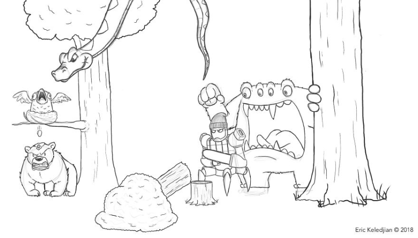 It all starts with a bear: the artist finished drawing one character every day, and that's what happened after 19 days It all starts with a bear: the artist finished drawing one character every day, and that's what happened after 19 days