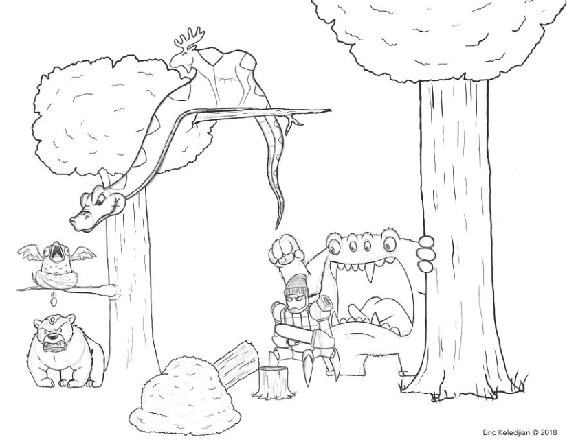 It all starts with a bear: the artist finished drawing one character every day, and that's what happened after 19 days It all starts with a bear: the artist finished drawing one character every day, and that's what happened after 19 days