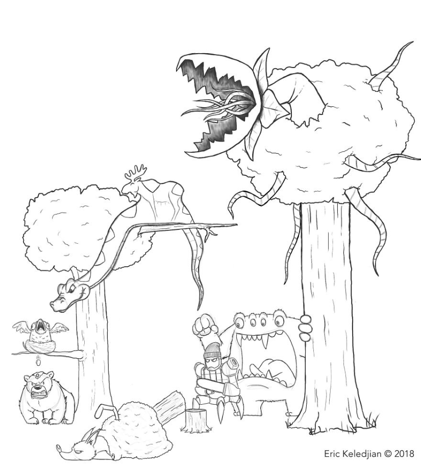 It all starts with a bear: the artist finished drawing one character every day, and that's what happened after 19 days It all starts with a bear: the artist finished drawing one character every day, and that's what happened after 19 days