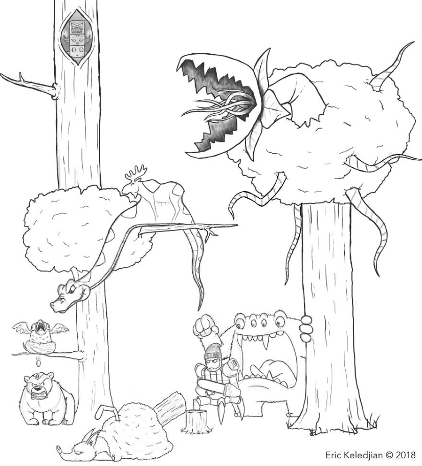 It all starts with a bear: the artist finished drawing one character every day, and that's what happened after 19 days It all starts with a bear: the artist finished drawing one character every day, and that's what happened after 19 days