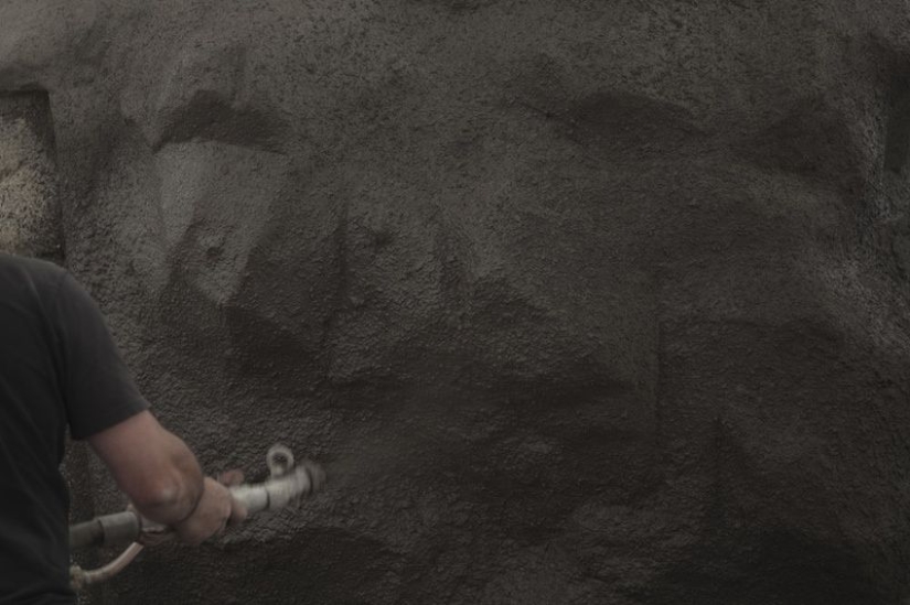 It's hard to guess what lies behind this stone