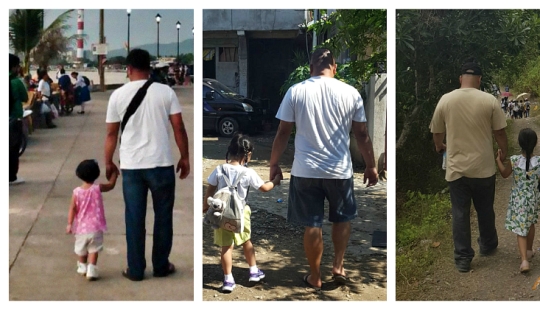 It's so touching! Filipina secretly photographed her husband and daughter for four years