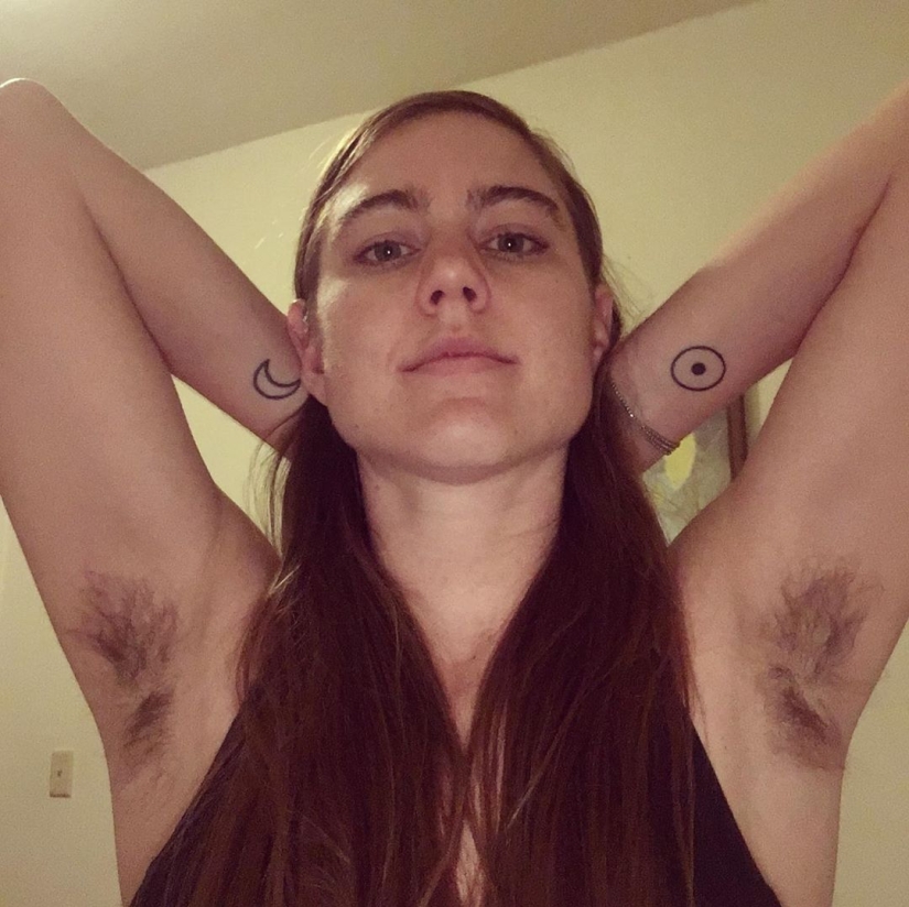 January-"volosar": women proudly show hairy legs and unshaven armpits on social networks