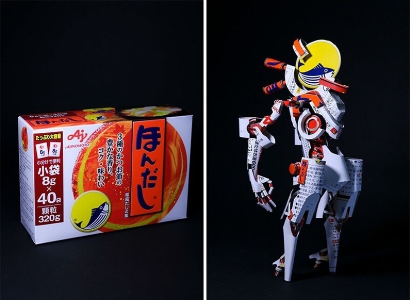 Japanese artist Harukiru transforms packaging into works of art