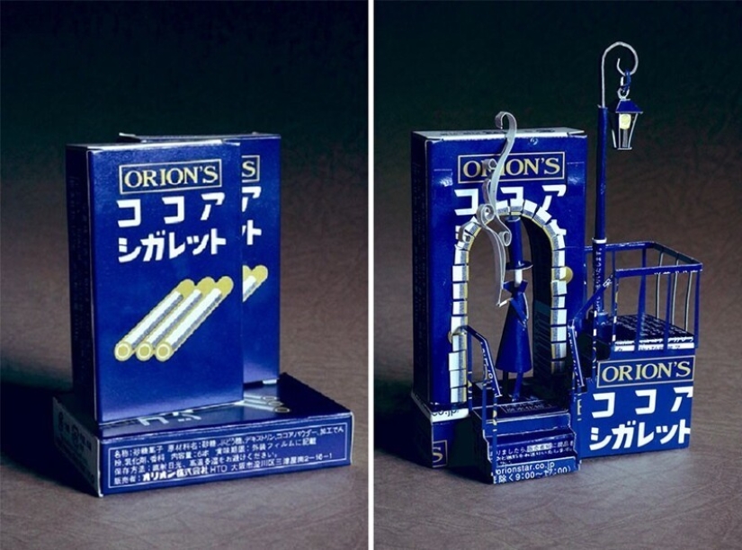 Japanese artist Harukiru transforms packaging into works of art