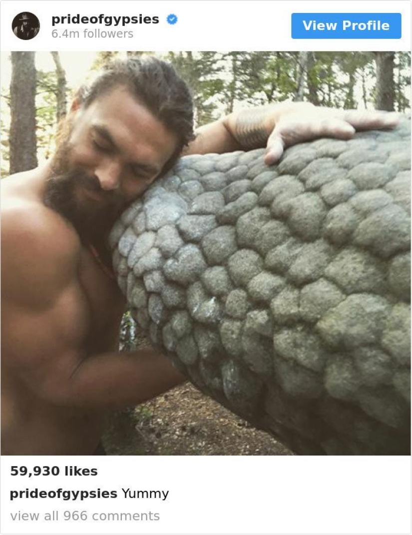 Jason Momoa es el chico más genial de Instagram