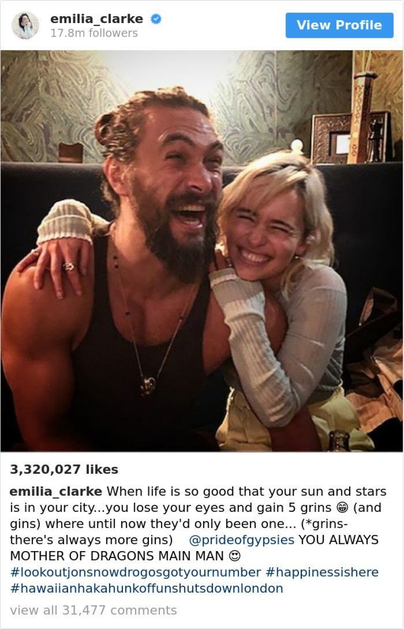 Jason Momoa es el chico más genial de Instagram