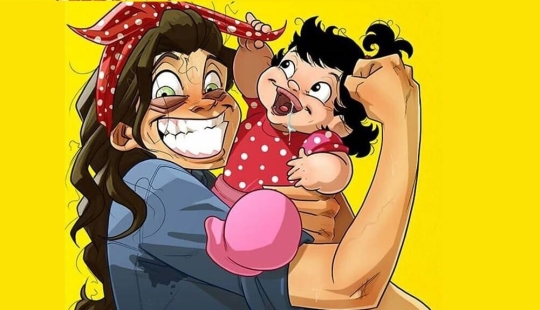 Joys and difficulties of parenthood: an artist from Israel draws comics about his wife and daughter